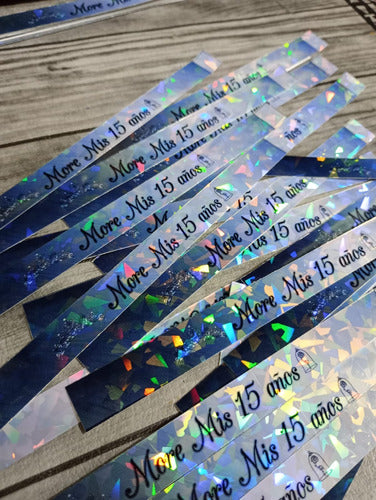 LBGecreaciones Holographic Party Bracelets x 180 4