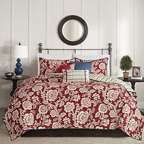 Madison Park 100% Cotton Printed Quilt Set 0