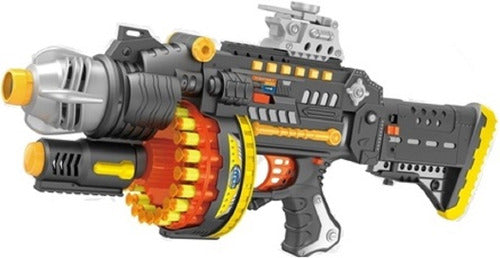 Zaki Toy Soft Bullet Machine Gun - 60cm with 40 Darts 0