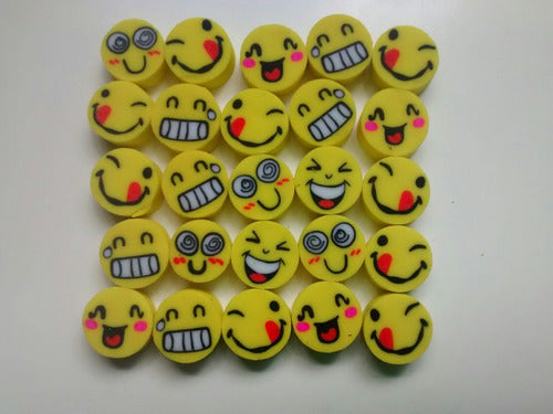 Souvenir Gomas De Borrar Emojis  X 10 Bolsitas 1