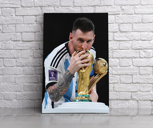 Argentina Champion Qatar 2022 Lionel Messi Canvas Painting 60x40 cm 05 0