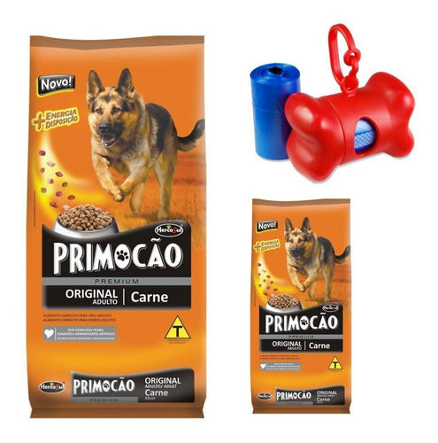 Primocão Premium Orange 30 Kilos + Bone Dispenser Bag 0