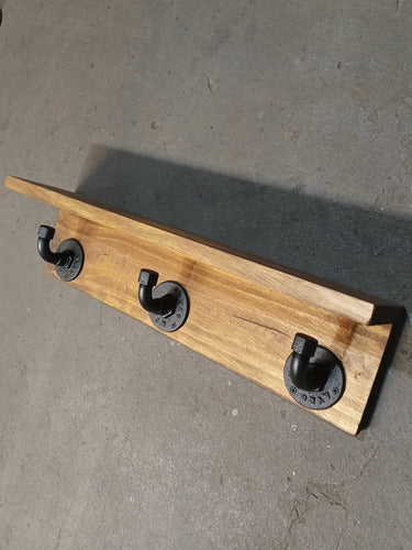 Ayromia Vintage Industrial Coat Rack with Shelf 1