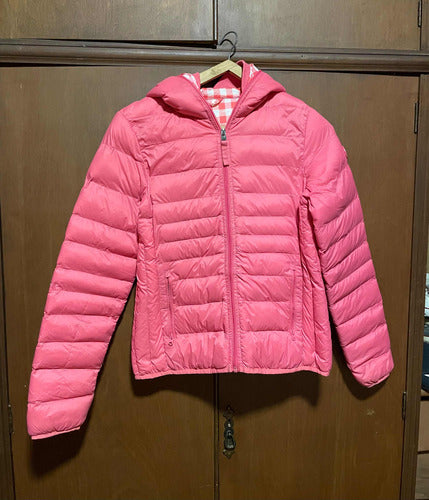 Campera Puffer. Color Rosa. Talle M. 0