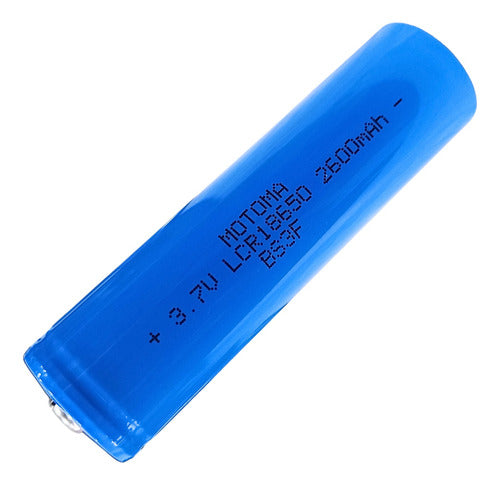 Motoma Rechargeable Battery 18650 3.7V 2600mAh with Teton 0