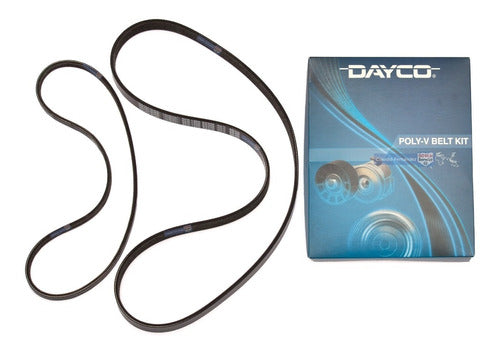 2 Dayco Poly-V Belts for VW Suran Cross 1.6 2010-2013 0