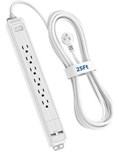 Cable De Extensión De 25 Pies Tira De Alimentación De Enchuf 0