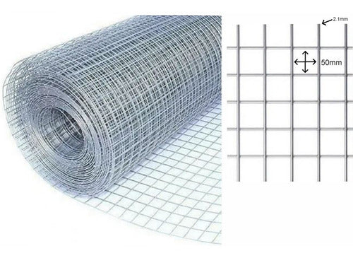 Welded Mesh 50x50mm 2.1mm Wire 1x20m Galvanized Fence Netting Roll 0