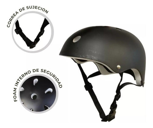 S&B Set Protección Niños: Casco, Codera, Rodillera Y Muñequera 3