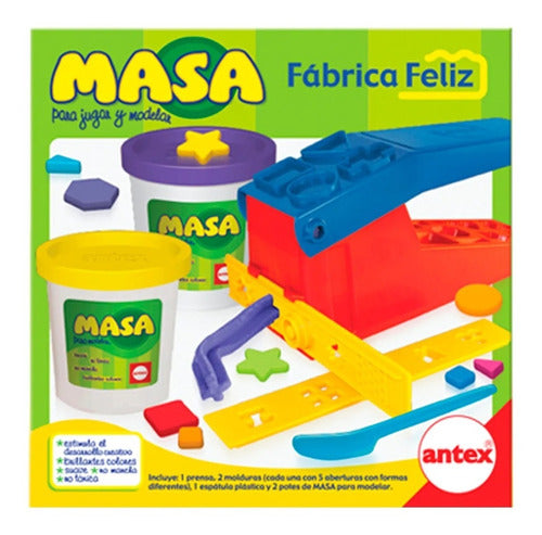 Antex Masa Para Jugar Y Moldear Fabrica Feliz 60503 Edu 0