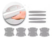 Set of 8 Clear Honda Fit Universal Door Handle Protectors with Uñeros by Kenny 0