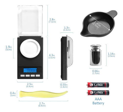 Miligramo Digital 50 X 0,001 Joyas  Calibración Bandejas 4