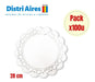 Aries Round Paper Doilies 28 cm x 100 pcs White 1