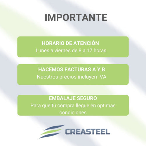 CREASTEEL Tejido Romboidal 3'' 1,00x10mts Cal 16 3