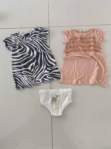 Vestido Bebe Baby Gap Y Little Akiabara + Bombacha (pack X3) 0