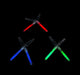 Neon Stick Glow-in-the-Dark Earrings X 5 Pairs - 10 Units 0