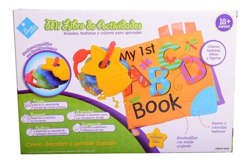 Libro De Tela Con Actividades Sonidos Texturas Para Bebe 3