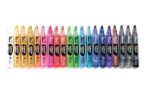 Alba Acrylic Marker M 4mm Rechargeable Double Tip X20 Un 0