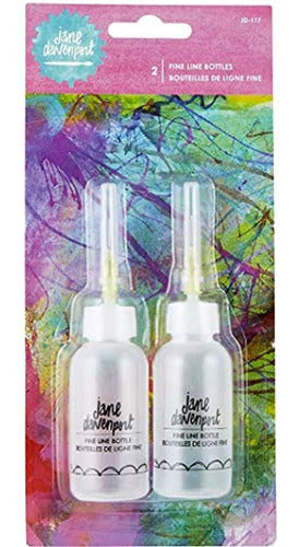 Jane Davenport Fine Line Bottles 2/pkg, Clear 0