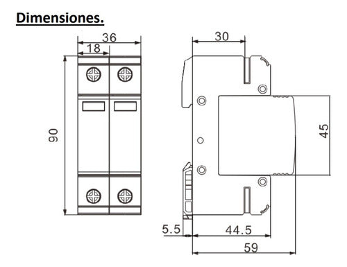 Protector Contra Sobretensióntransitoria 1p+n 1