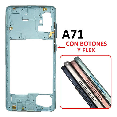 Samsung Replacement Intermediate Frame Chassis for A71 (sm-a715) 1