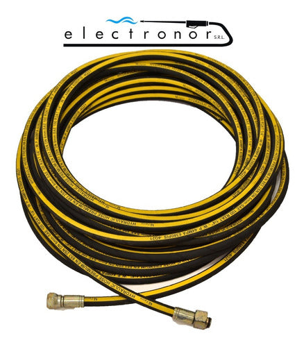 Electronor Pressure Washer Hose R2 5/16 X 20 M Double Steel Mesh 1