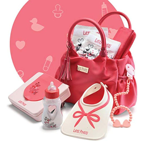 Litti Pritti Baby Doll Set De Bolsa De Pañales, Juego De 9 P 3