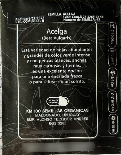 Semillas Orgánicas De Acelga 1