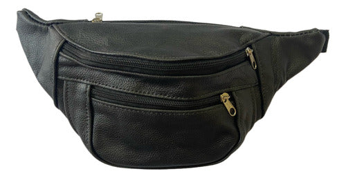 Krone Unisex 100% Leather Fanny Pack with Multiple Compartments on Sale 2