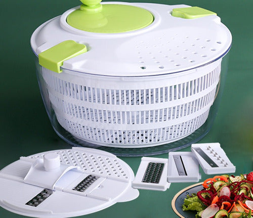 Jiayin Manual Salad Spinner and Mini Food Processor 3