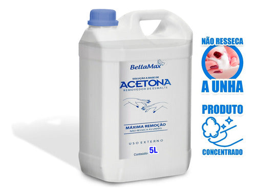 Esmalte Removedor Forte Premium Liquido Acetona 5lts 0