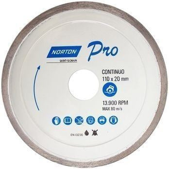 Norton Classic Continuous Diamond Blade 230mm Porcelain 0