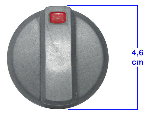 1 Grey 6mm Knob for Mabe Oven Cooker 6