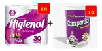 Combo Hygienic Paper Higienol 10-pack + Kitchen Roll Campanita 12-pack 1