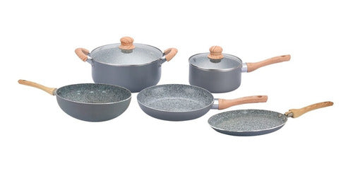 Hudson Non-Stick Granite Cookware Set 7 Pcs 0