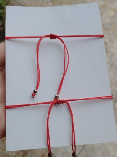 Red String Infinity Bracelets for Couples, Partners 1