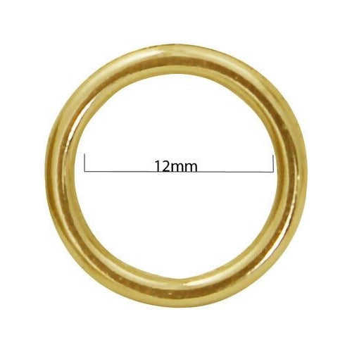 Argola Metal Para Sutiã 100 Unidades Dourado E301 12mm 1