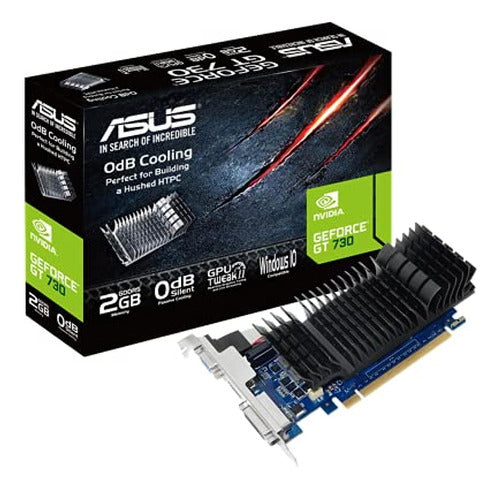 Asus Geforce Gt 730 2gb Gddr5 Tarjeta Gráfica De Perfil Bajo 0