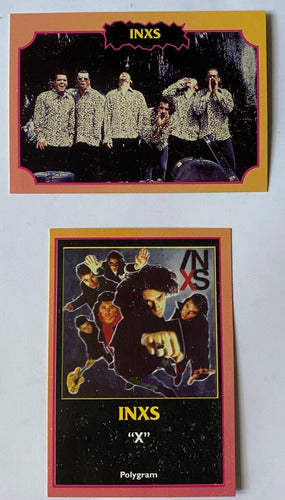 Inxs 2 Figuritas Tarjetas Cromos Rock 1997 Fg1 0