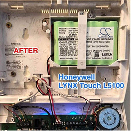 Bateria Para Honeywell Lynx Touch K5109 L5210 L7000 System ( 3