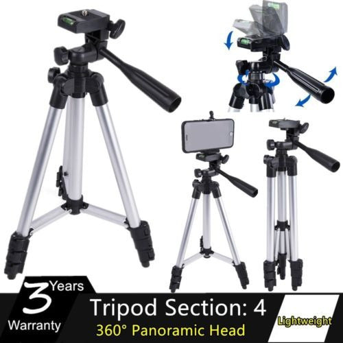 Mon Lightweight Tripod for Cell Phone and DSLR Camera 1