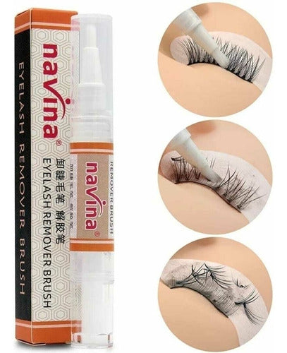 Navina Gel Remover with Brush for Eyelash Extensions 0