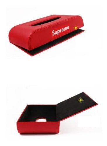 Supreme Faux Leather Tissue Box 2