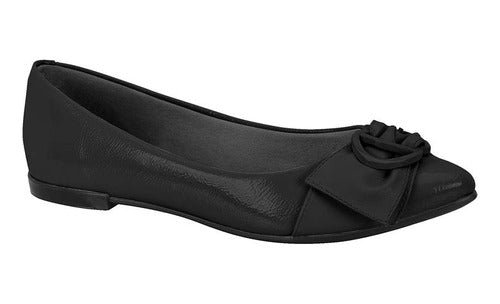 Moleca Women's Ballerina Flat with Buckle Detail 0