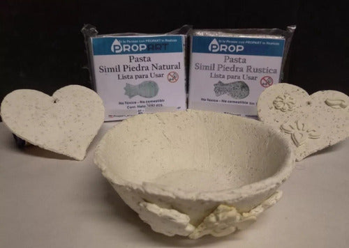Pasta Simil Piedra Rustic Modeling Clay, No Bake, 500g x2 1