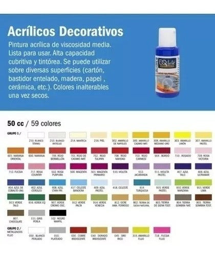 EQ Art & Craft Acrylics 50cc x 20 Units 2