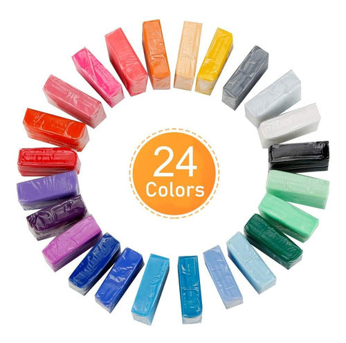 Ciaraq Small Block Polymer Clay Kit - 24 Colors 0