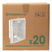 Caja De Luz Embutir Rectangular Genrod 10x5cm Pvc X20 0