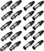 Venetian 10 Pair XLR Cannon Male and Female DMX Connectors 0