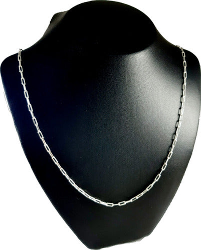 925 Silver Forcet Chain 55cm Solid Men's 3mm 1